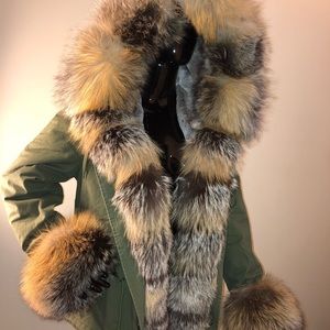 Real Fox fur Trim parka